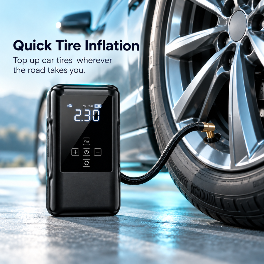 Top up your tyres wherever you park.