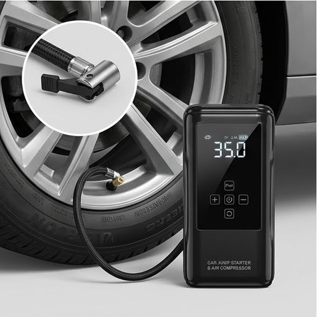 Soft tyre? Inflate it on the spot.
